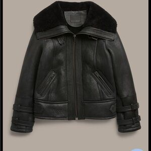 Banana Republic Shearling Aviator Jacket